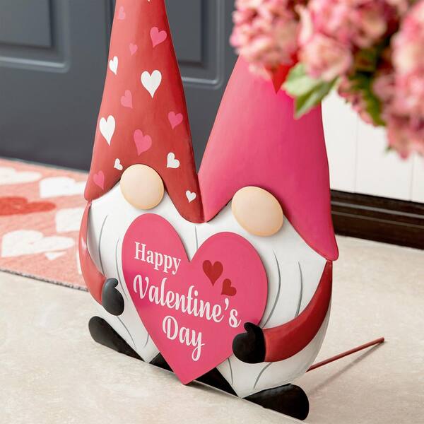  Valentine's Day Gnomes Tie Up Curtain for Window, Love