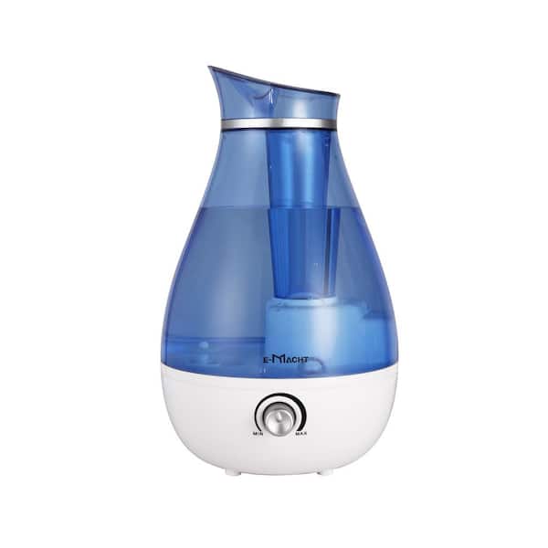 Edendirect 0.66 Gallons Quiet Ultrasonic Cool Mist Humidifier Auto Shut Off Night Light and Adjustable Mist Output 30dB Blue NBYY RY 3667