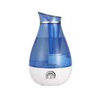 0.66 Gallons Quiet Ultrasonic Cool Mist Humidifier, Auto Shut-Off, Night Light and Adjustable Mist Output, 30dB, Blue