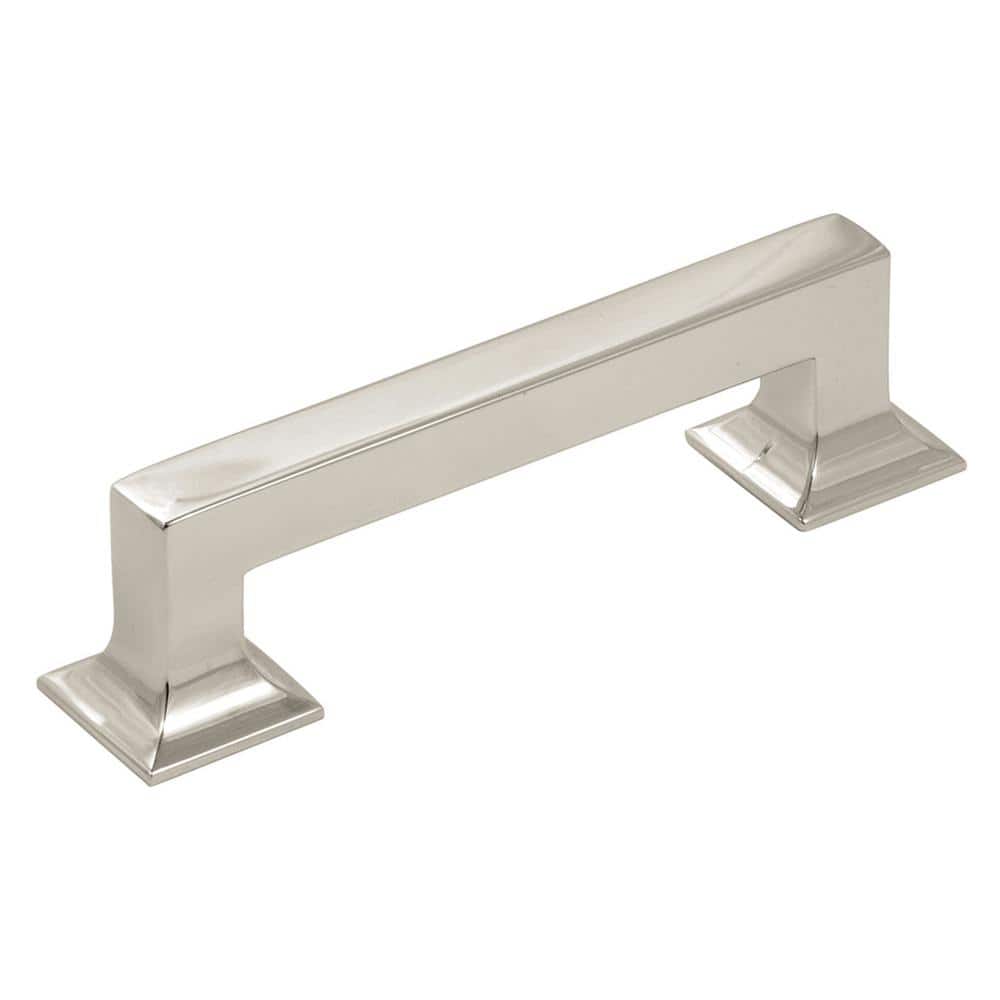 Studio Collection Pull 3-3/4 in. (96mm) Center to Center Polished Nickel Bar Cabinet Pull (10-Pack) price history on PriceWatchPro