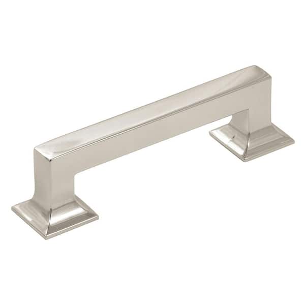 HICKORY HARDWARE Studio 3-3/4 in. (96 mm.) Center-to-Center Polished Nickel Cabinet Pull (10-Pack)