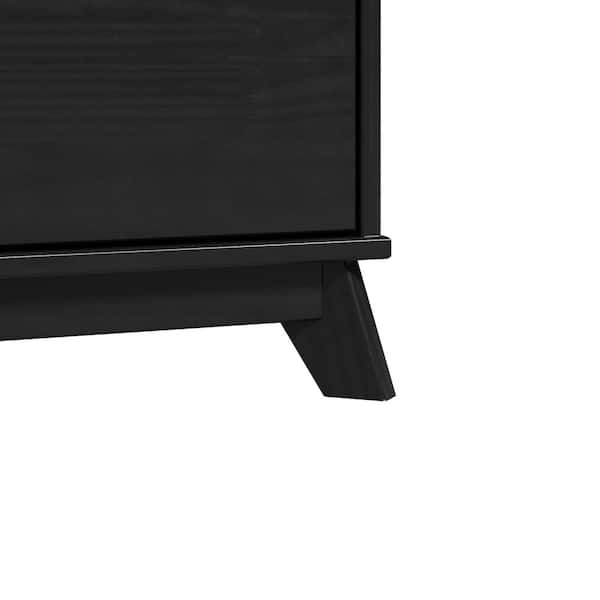 Linon Home Decor Pheba Black 48.6 2 in. W 6-Drawer Dresser and 2 (2-drawer)  Nightstand (Set of 2) THD04898 - The Home Depot