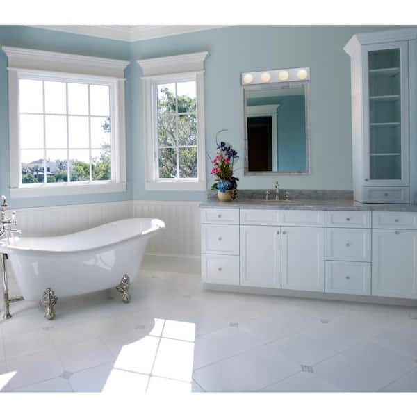 4-Light White Interior Bath Bar Light