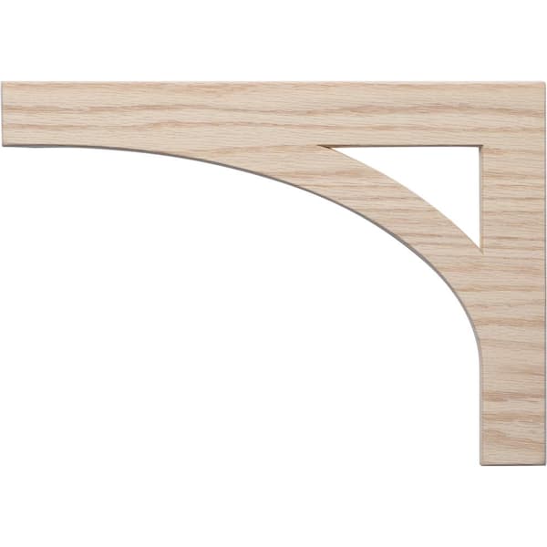 L.J. Smith Stair Parts #54 8.125 in. x 11.50 in. x 0.25 in. Birch Stair Bracket Left