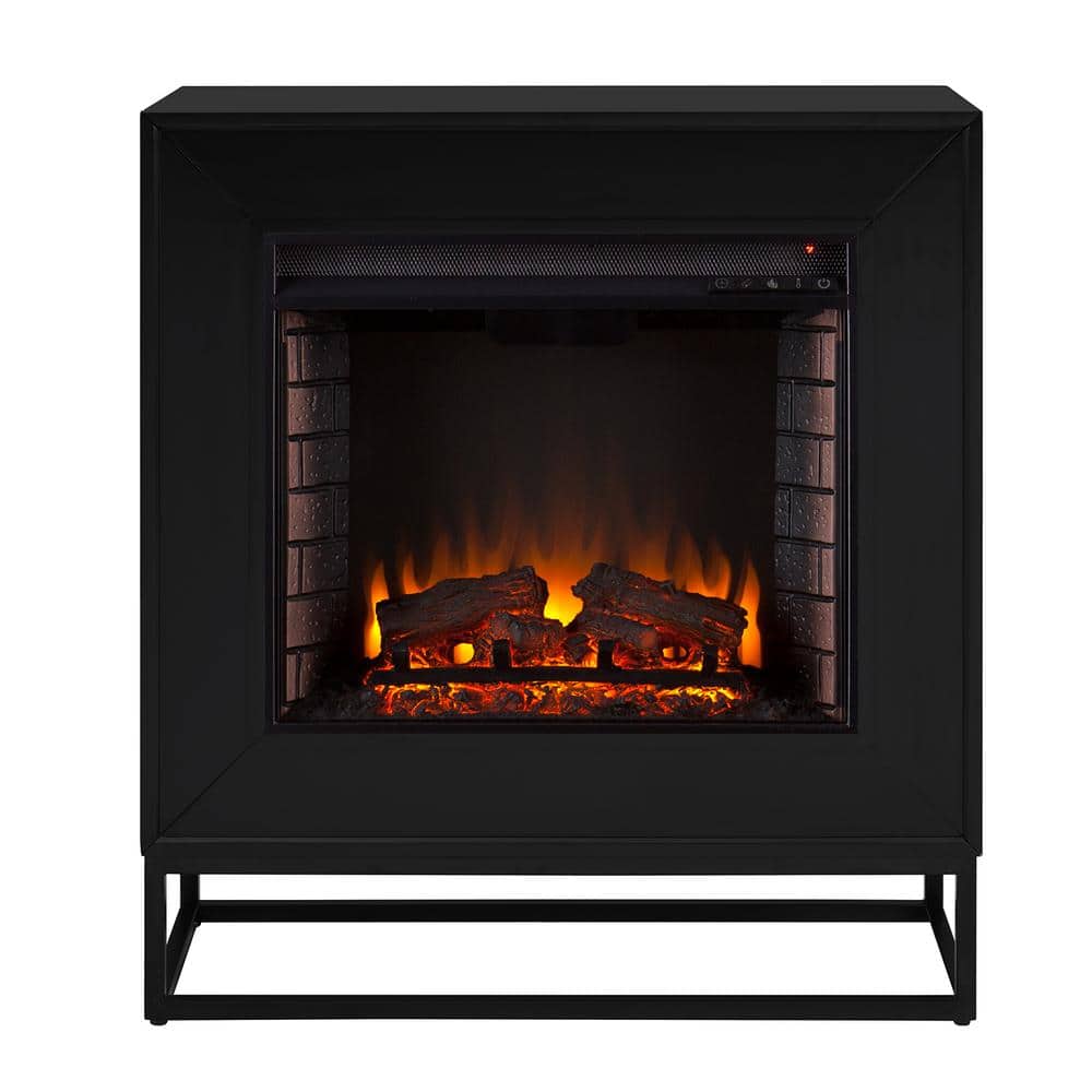 Southern Enterprises Celesta 33 in. Electric Fireplace in Black, Black finish -  HD013985