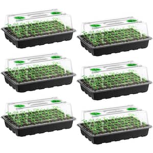 240-Cell 6-Pack Seed Starter Kit with High Humidity Dome