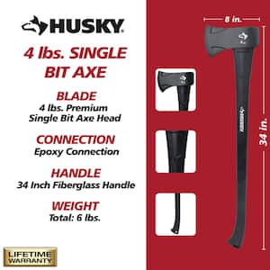 4 lbs. Premium Axe with 36 in. Handle Length Fiberglass Handle Premium Axe