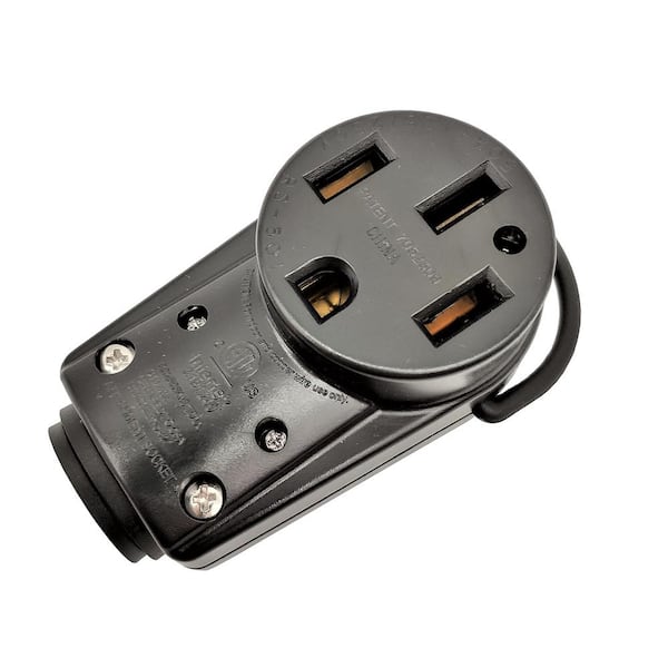 RV 50 Amp 125-Volt/250-Volt Power Replacement NEMA 14-50R Female Assembly Connector With Handle