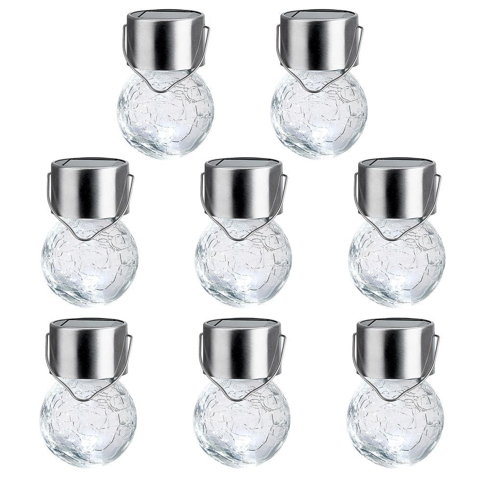 Solar White Integrated LED Path Light with Color Changing (8-Pack)