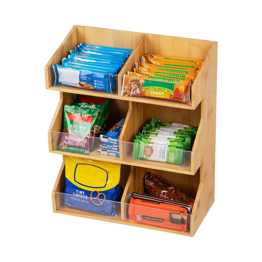 Mind Reader Mind Reader Coffee Pod Condiment Station, Countertop Organizer, Kitchen, Rayon from Bamboo, 13"L x 6.25"W x 15.25"H, Brown