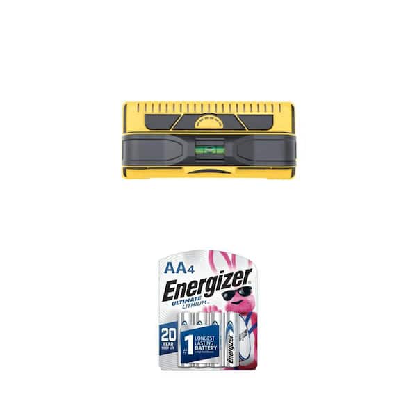 ProSensor M210 Stud Finder with Live Wire Meter and Ultimate Lithium AA Batteries (4-Pack) Combo