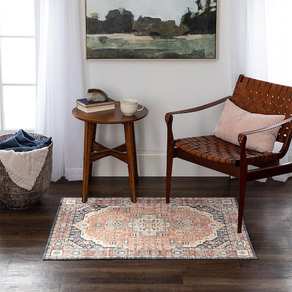 Amelia Dappled 2 ft. 6 in. x 3 ft. 9 in. Machine Washable Area Rug