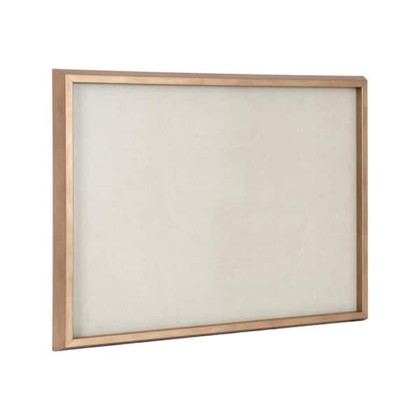 Blake 18 in. x 24 in. Gold Plastic Framed Glass Memo Board