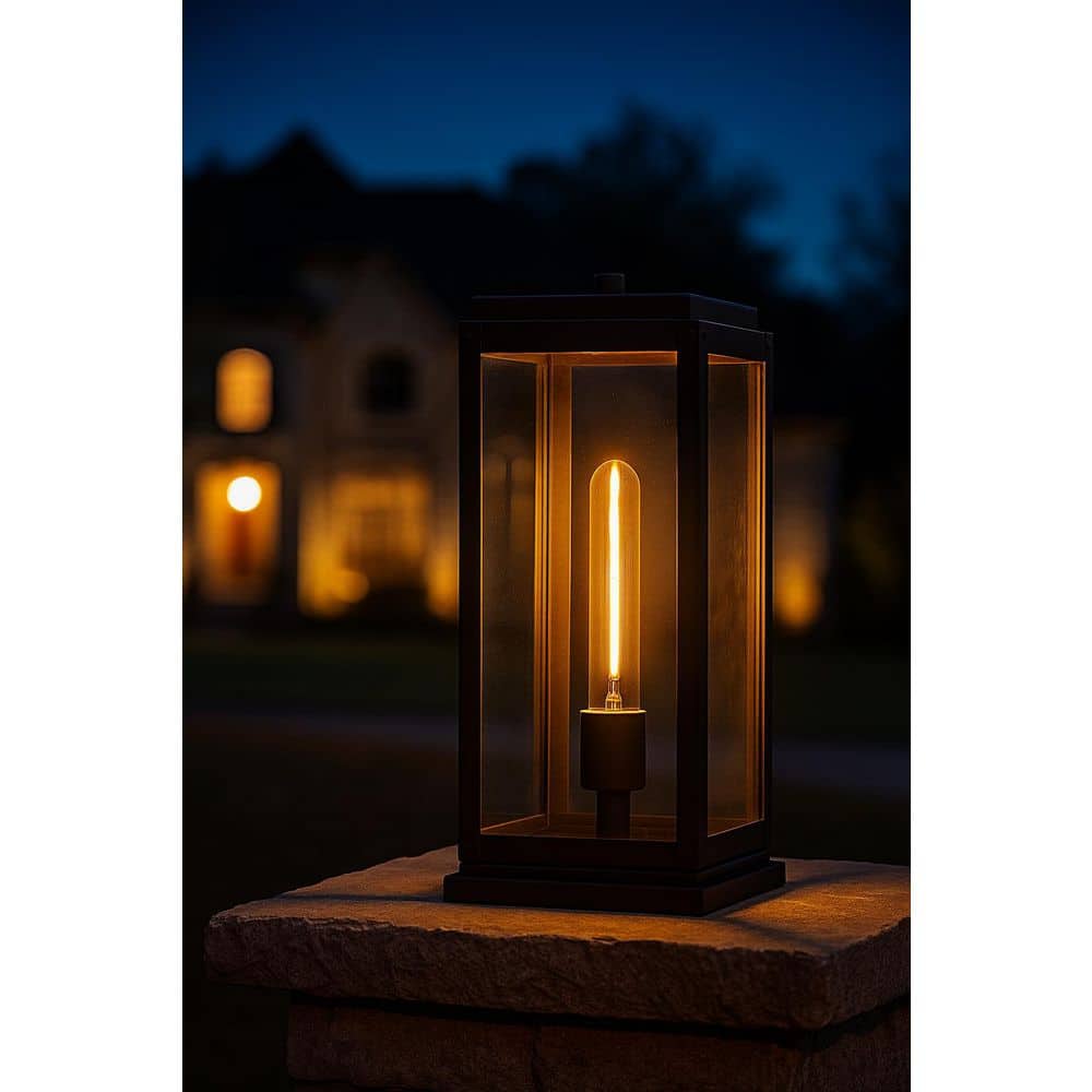 Max 1-Light Burnished Bronze Aluminum Weather Resistant Pier Mount Light with No Bulbs Included price history on PriceWatchPro