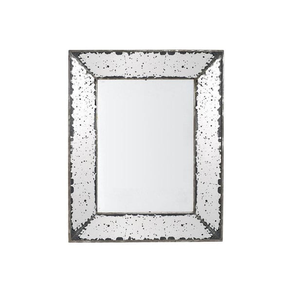 A & B Home Small Rectangle Antiqued Mirror Antiqued Mirror (20.1 in. H x 12.2 in. W)