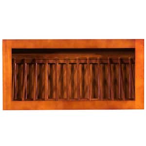 Cambridge Assembled 30x15x12 in. Wall Dish Holder Cabinet in Chestnut
