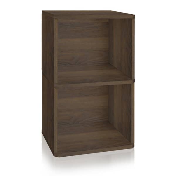Way Basics Marley Royal Walnut Eco zBoard 2-Shef Vinyl Record Storage