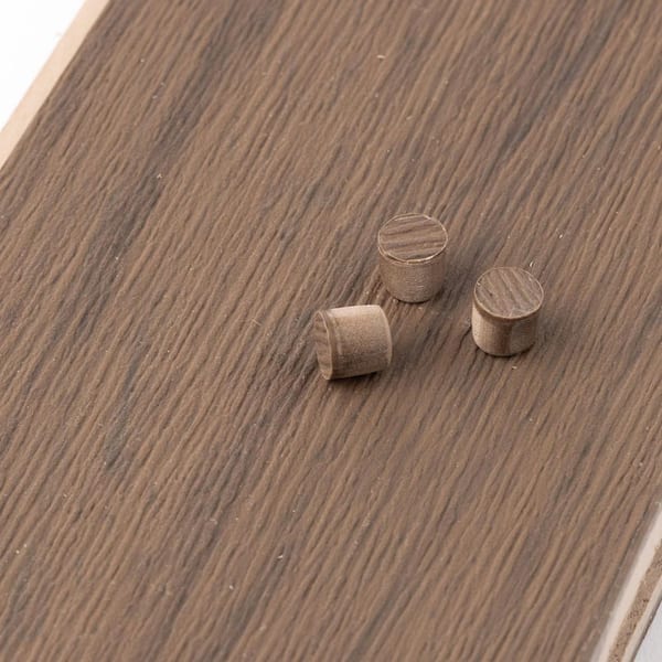 Porch Flooring Chicory Brown Composite Deck Board Hole Plugs (375-Pieces)