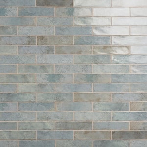 Mandalay Green 2.95 in. x 11.81 in. Polished Ceramic Wall Tile (5.38 sq. ft./Case)