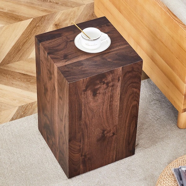 Coffee Rectangle Wood 12 in. W Decorative Stand