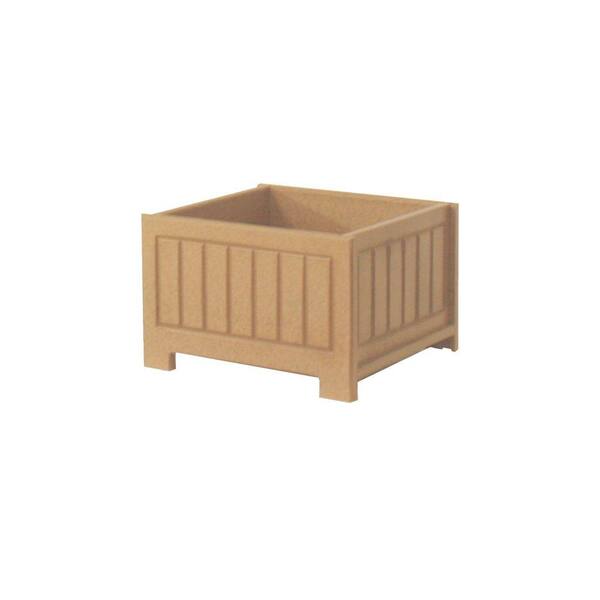 Eagle One Catalina 17 in. x 17 in. Cedar Recycled Plastic Commercial Grade Planter Box