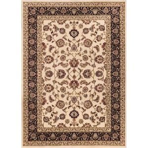 Barclay Sarouk Ivory 2 ft. x 4 ft. Traditional Floral Area Rug