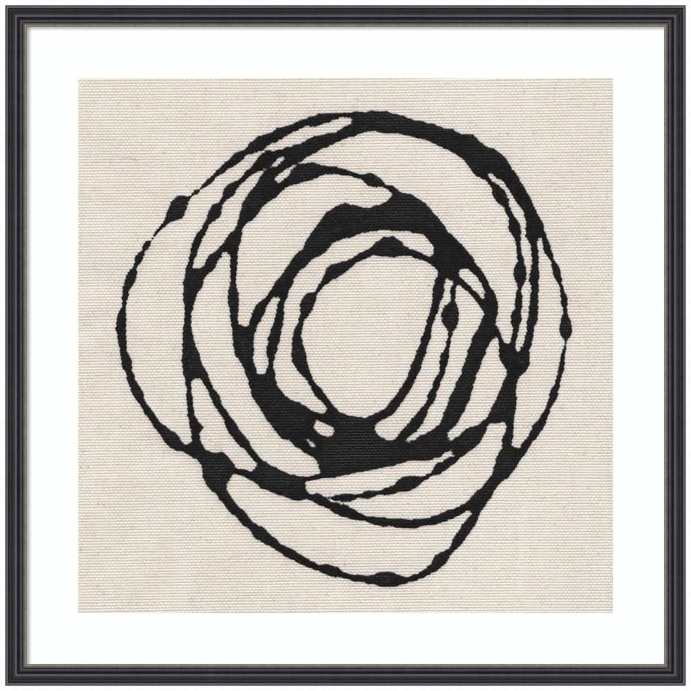 Stylish Flowing Circle Abstract by The Creative Bunch Studio Abstract Framed Art Print 25 in. x 25 in. price history on PriceWatchPro