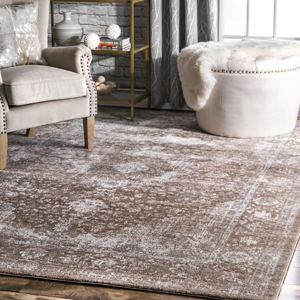 Verona Vintage Persian Brown 4 ft. x 6 ft. Area Rug
