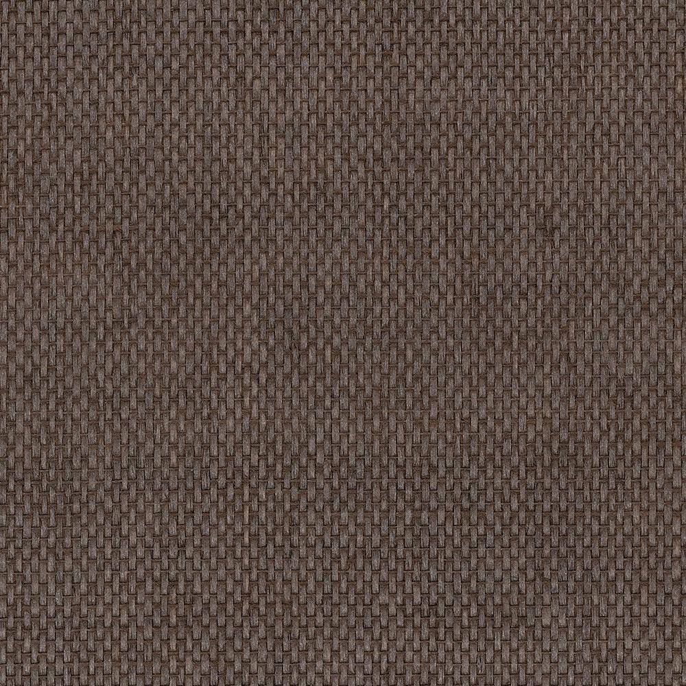 Basket Weave Pearl Finish Brown Grasscloth Wallpaper