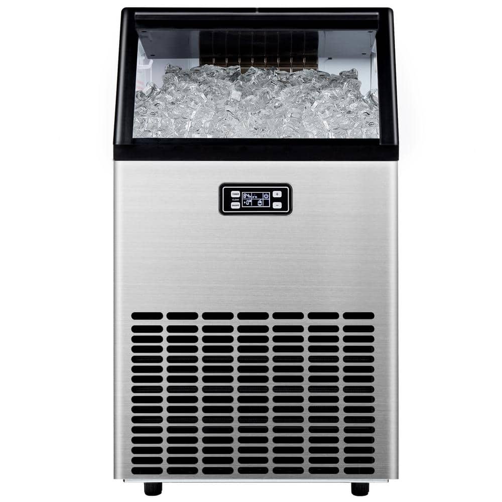 22 in. 200 lb./24H Full Size Cubes Commercial Freestanding/Built-in Ice Maker with 65 lb. Storage Bin in Stainless Steel