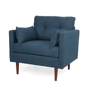 Grouse Navy Blue Fabric Tufted Club Chair