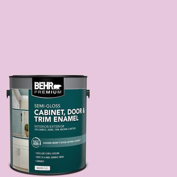 BEHR PREMIUM 1 gal. #M120-2 Kiss Good Night Semi-Gloss Enamel Interior/Exterior Cabinet, Door & Trim Paint