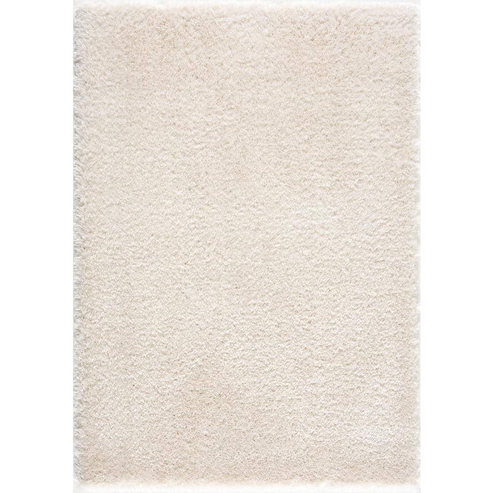 Reviews for L'Baiet Julia White Shag 5 ft. x 7 ft. Area Rug Pg 1