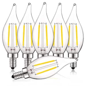 40-Watt Equivalent CA11 Dimmable LED Light Bulbs UL Listed 4000K Cool White (6-Pack)