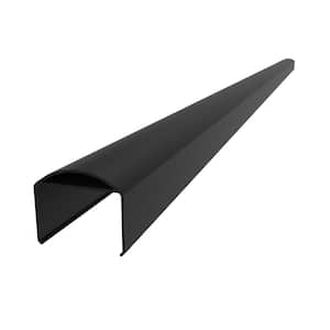 Al13 Home 6 ft. W x 2.6 in. H Aluminum Black Sand Accent Top Rail Stair Kit