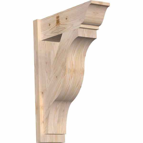 Ekena Millwork 8 in. x 32 in. x 24 in. Fuston Traditional Smooth Douglas Fir Outlooker