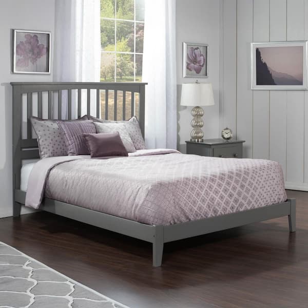 AFI Mission King Traditional Bed in Grey