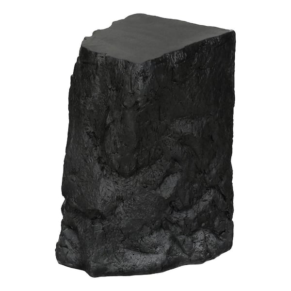 22.25 in Black  Modern  Contemporary Outdoor Side Table for patio