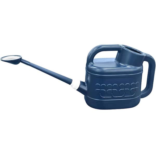 2 Gal. Watering Can for Outdoor Plants, Plant Watering Can with Removable Long Spout and Stainless Steel in Dark Blue