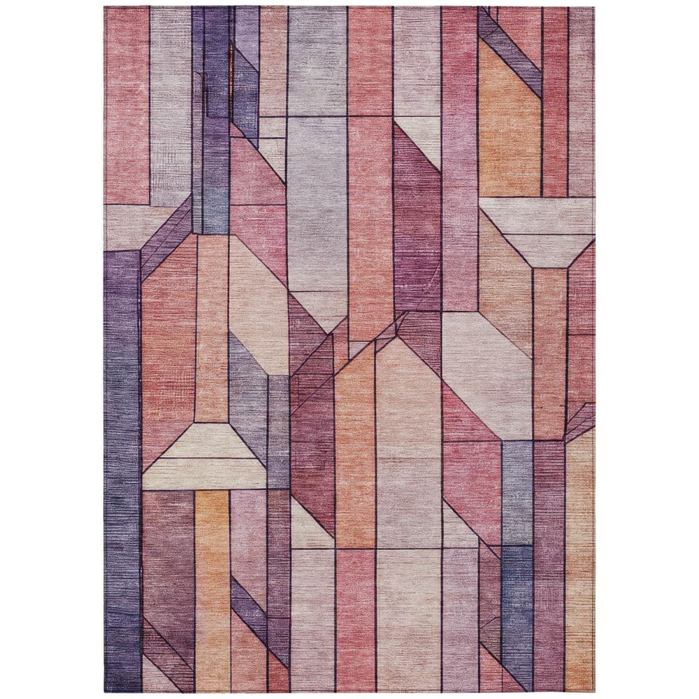Chantille Machine Washable Indoor/Outdoor Abstract ACN2867 Pink 9 ft. x 12 ft. Area Rug price history on PriceWatchPro