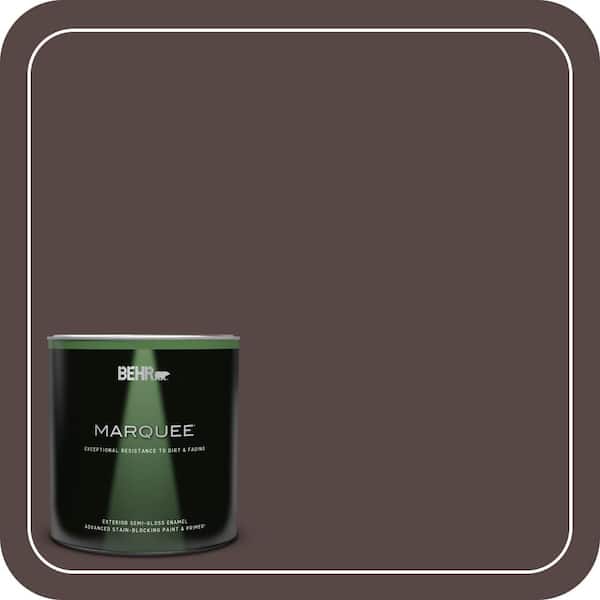 BEHR MARQUEE 1 qt. Home Decorators Collection #HDC-CL-14 Pinecone Path Semi-Gloss Enamel Exterior Paint & Primer