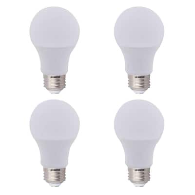 60-Watt Equivalent A19 Energy Efficient E26 Medium LED Light Bulb Daylight (4-Pack)