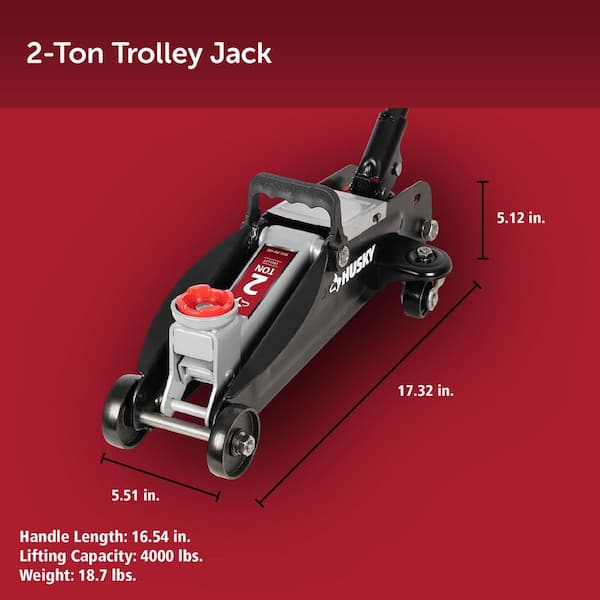 Husky 2 Ton Trolley Jack HPL4136N-TD-CM - The Home Depot