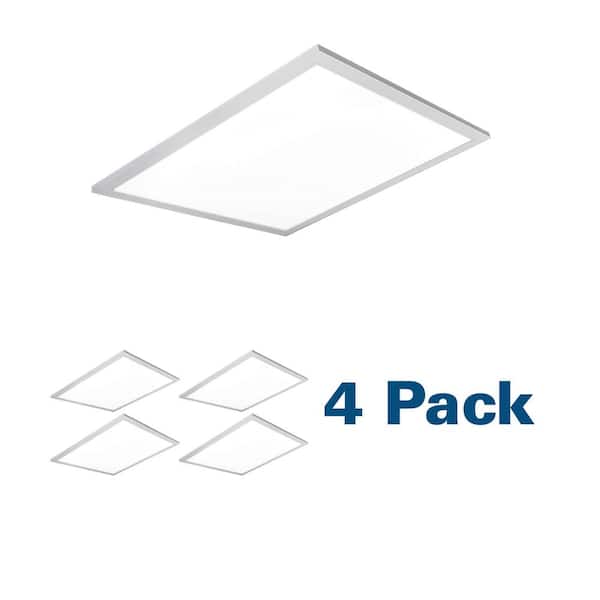 EarthTronics 2 ft. x 2 ft. 4000 Lumens Integrated LED Back-Lit Flat Panel Light, 3500K/4000K/5000K, (40-Pack)