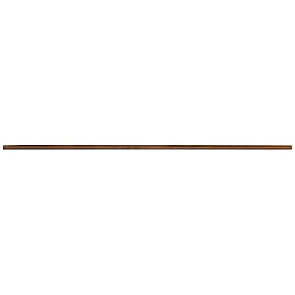 Hampton Bay 91.5 in. W x 1.5 in. H Decorative Edge Molding in Cognac