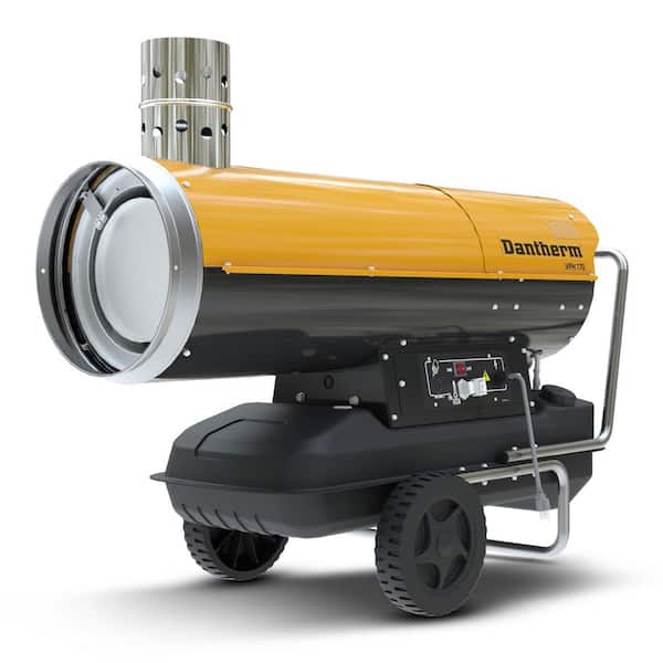 Industrial-Grade 167,200 BTU High Pressure Forced Air Kerosene/Diesel Space Heater, Indirect Oil Fired, Fume-Free