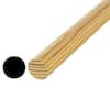 Hardwood Round Dowel - 36 in. x 2 in. - Sanded and Ready for Finishing -  Versatile Wooden Rod for DIY Home Projects