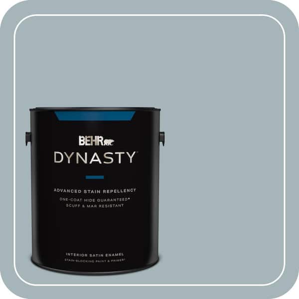 BEHR DYNASTY 1 gal. #ECC-22-2 Bay View Satin Enamel Interior Paint & Primer