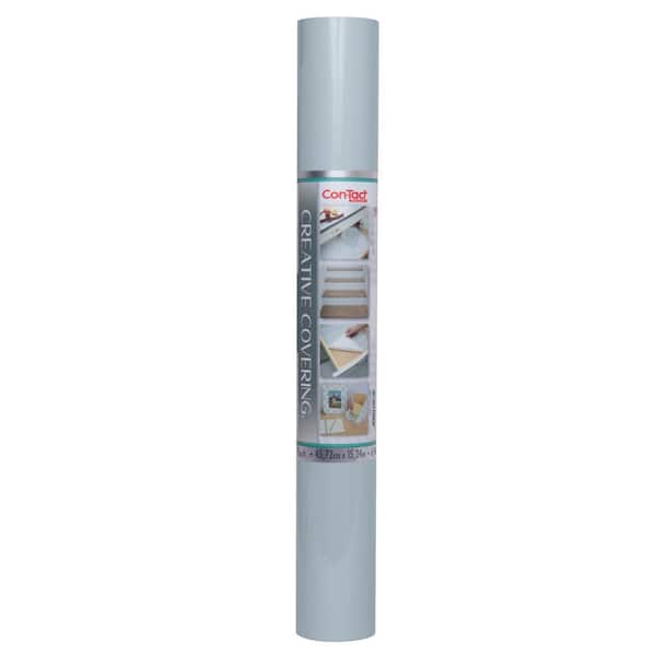 Con-Tact Light Blue 18 in. D x 50 ft. L Self-Adhesive Vinyl Shelf and Drawer Liner, (1-Pack) Roll