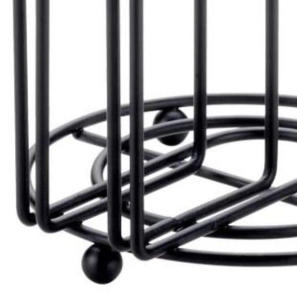 Home Basics Double Wire Free Standing Paper Towel Holder, Black, KITCHEN  ORGANIZATION